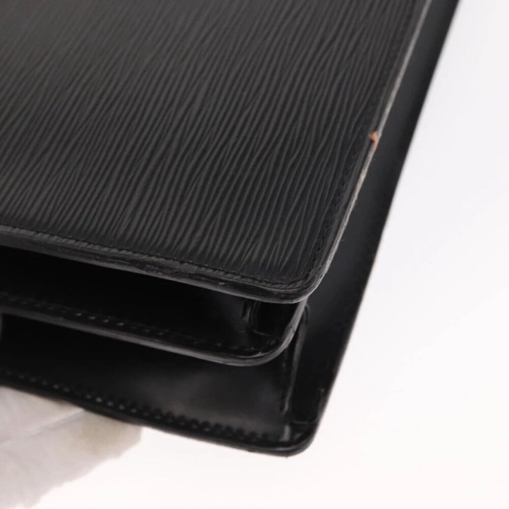 LOUIS VUITTON Epi Serviette Ambassador Business Bag Black M54412 LV Auth BA8580 - Picture 5 of 16